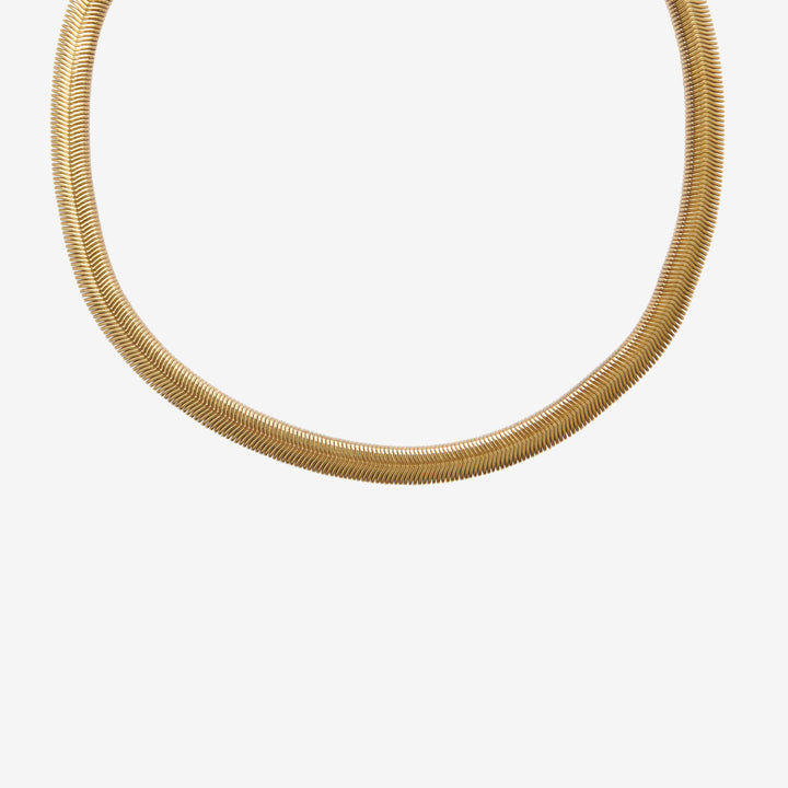 Flad Slange Kæde Halskæde