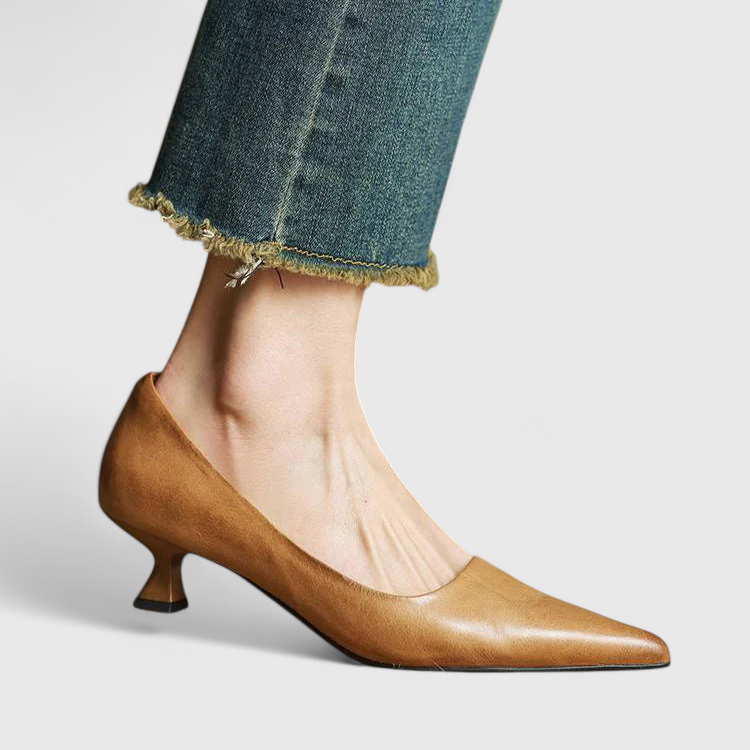 Anok™ Dekolleté i Ægte Læder