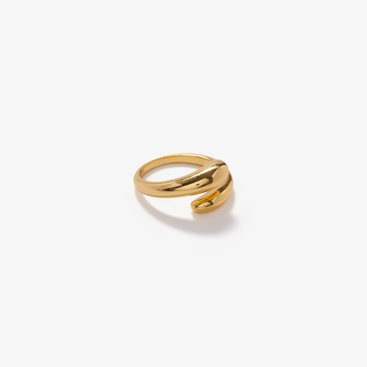 Minimalistisk Vanddråbe Ring