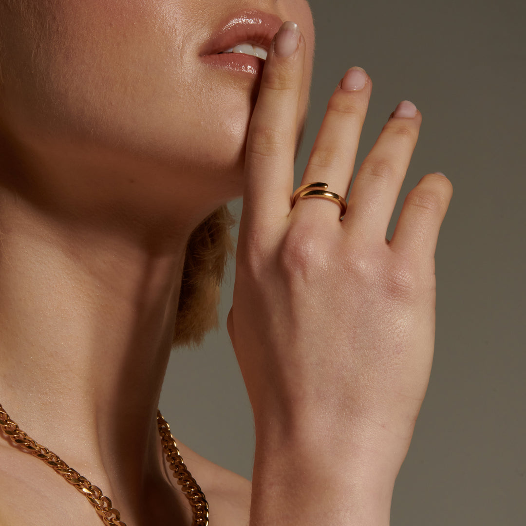 Hængslet Manchet Ring