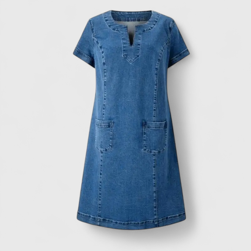 Susanne® | Blød Denim Kjole