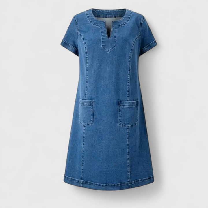 Susanne® | Blød Denim Kjole