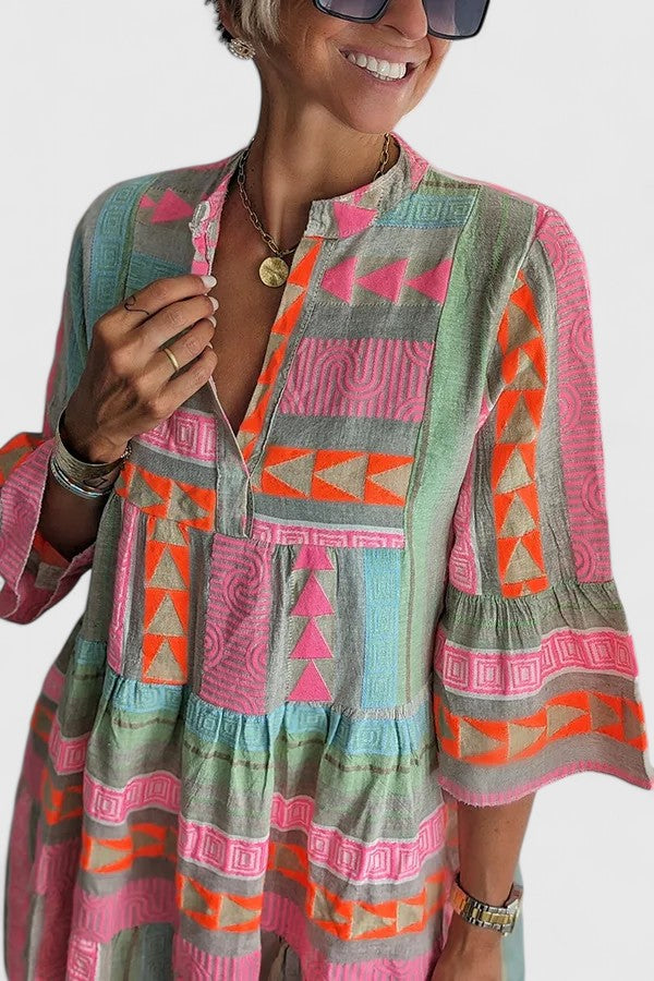 Gisara | Komfortabel Boho Kjole