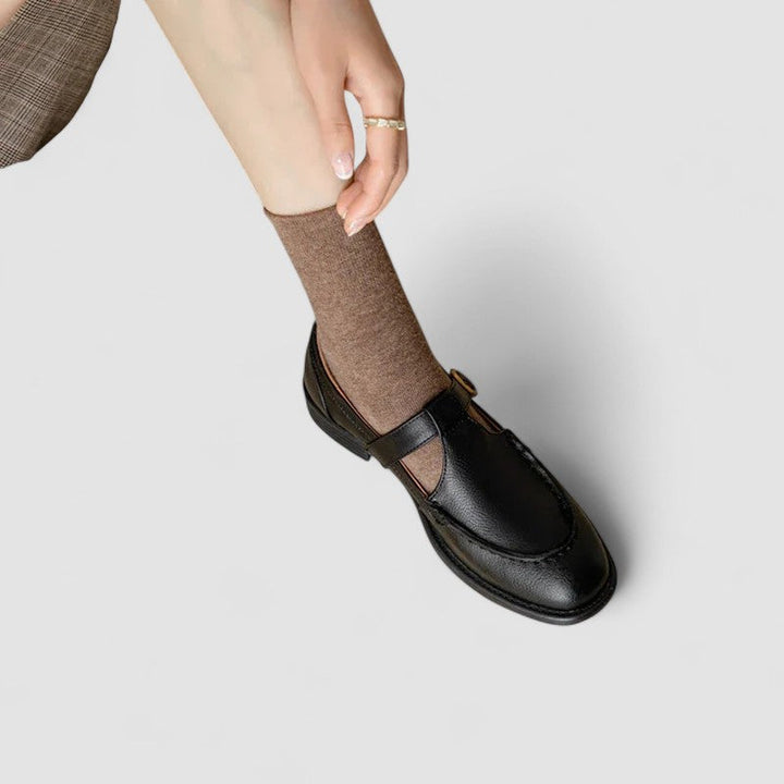 Zhelynne | Ortopædiske Mary Jane-sko med firkantet tå