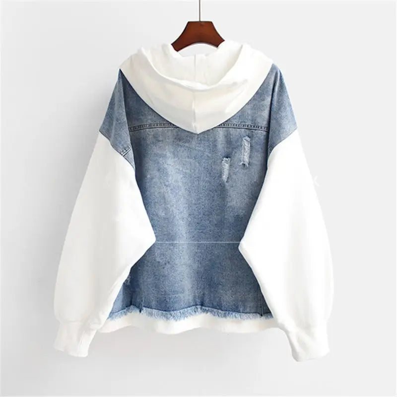 Vivian - Denim Hoodie Jakke