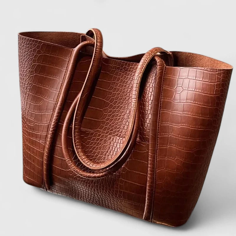 Betina - Croc Læder Skuldertaske