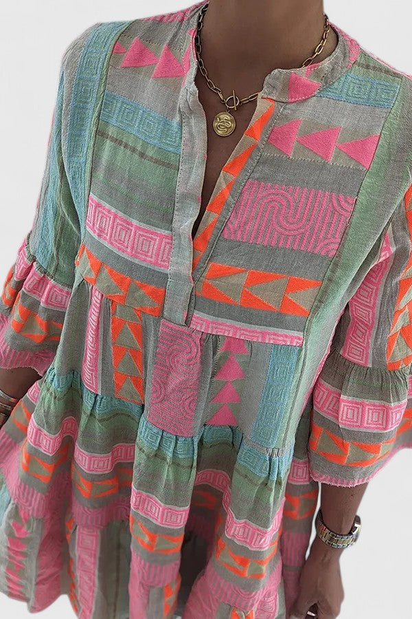 Gisara | Komfortabel Boho Kjole