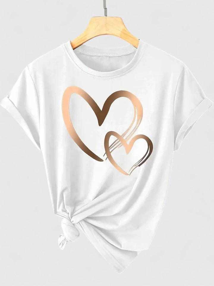 Ivanellee | Komfortabel T-shirt med Korte Ærmer