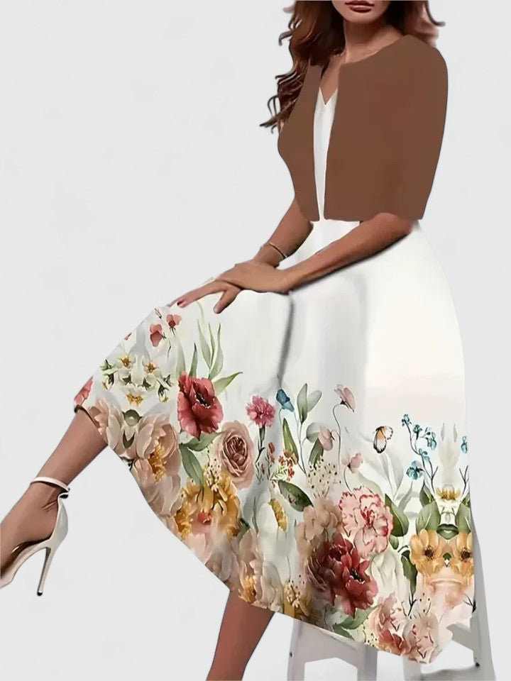 Chantal | Elegant Midi Kjole