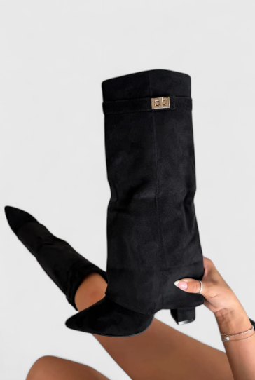 Gwen - Flared Knæhøje Støvler