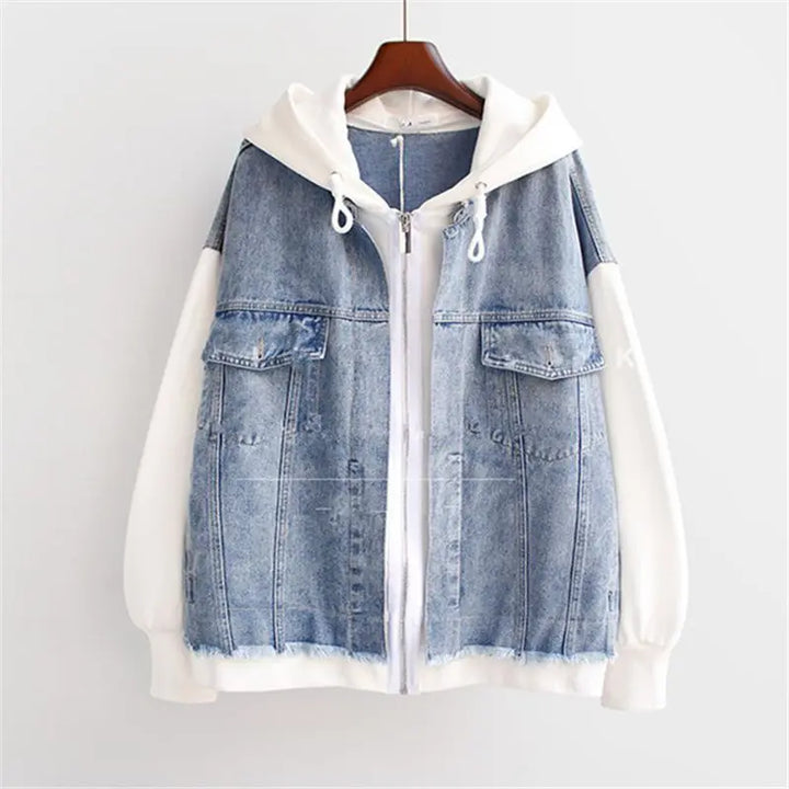 Vivian - Denim Hoodie Jakke