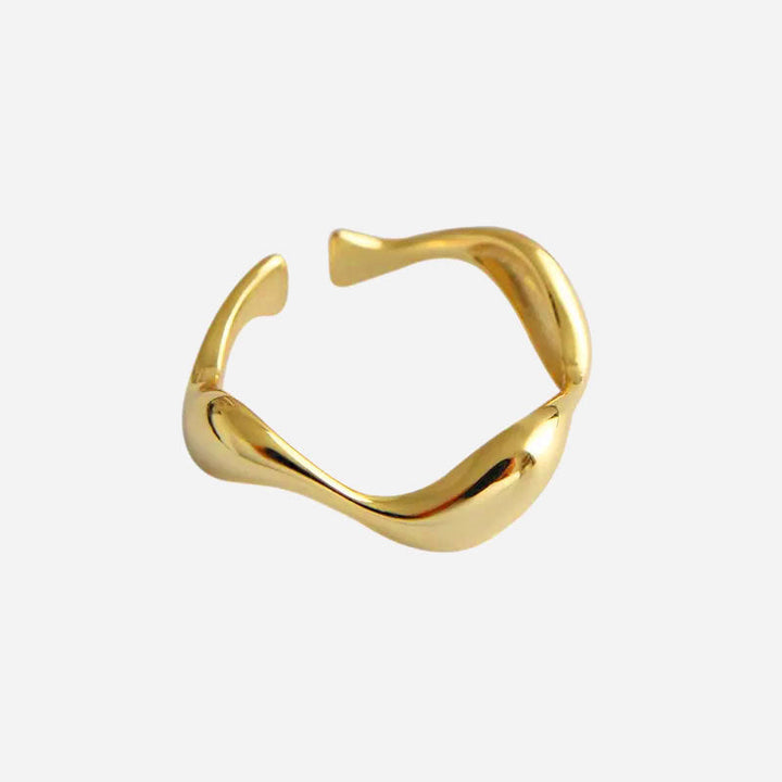 Carisseya | Bølge Ring 18K Guld