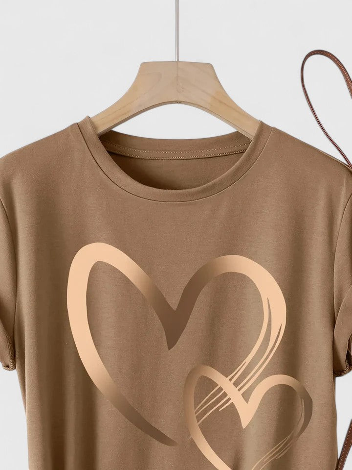 Ivanellee | Komfortabel T-shirt med Korte Ærmer