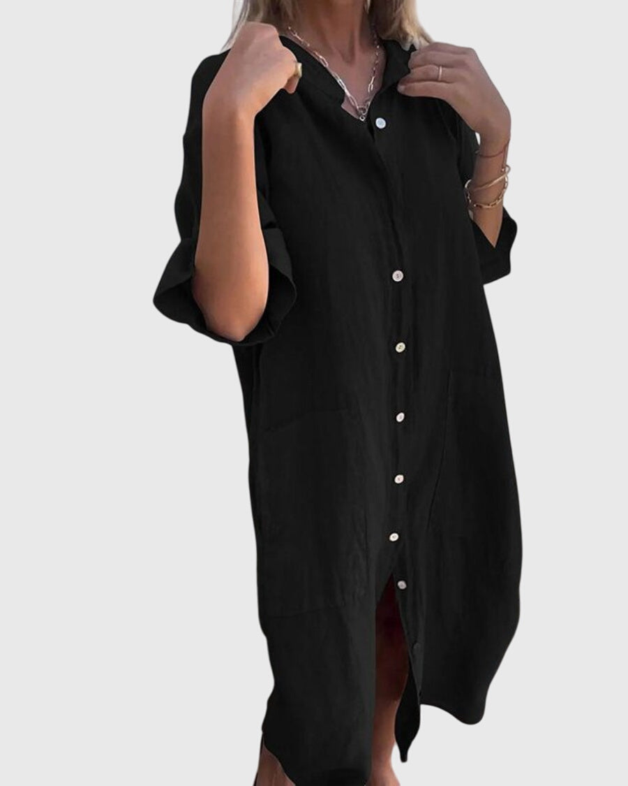 Jady™ | Ibiza-Style Casual Skjortekjole