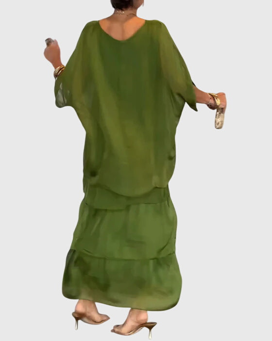 Susan™ | Lang og Flydende Elegant Kjole