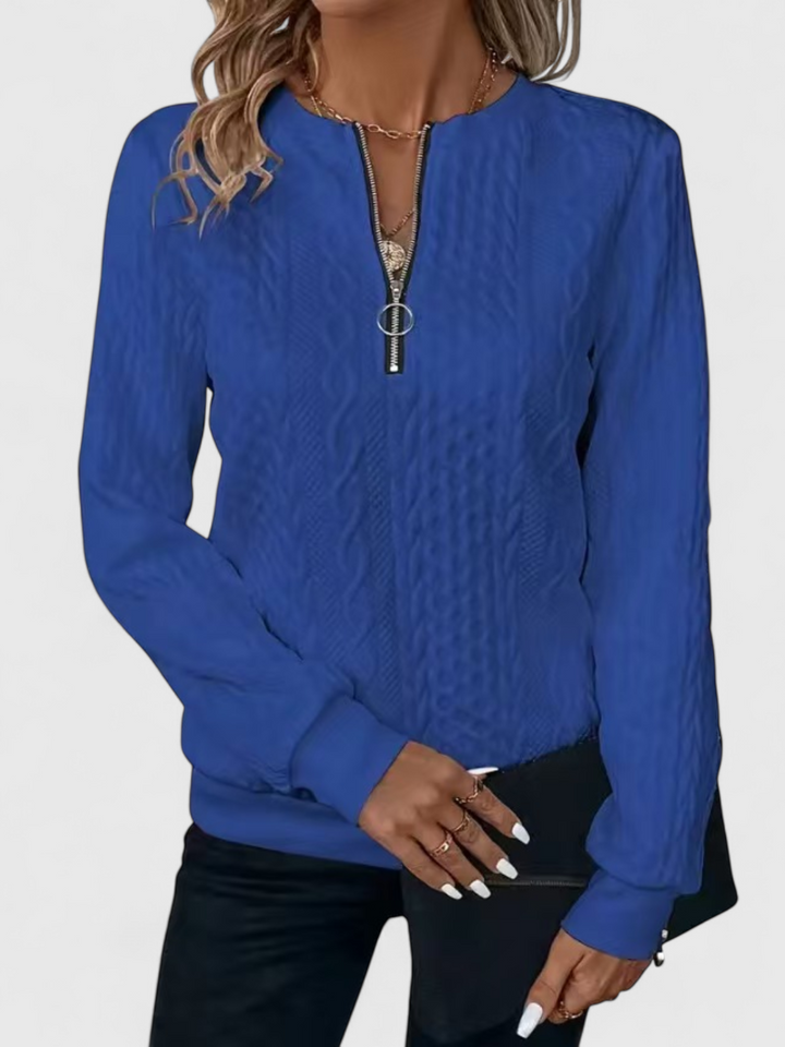 Birte | Jumper med Lynlås