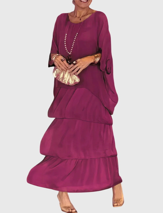 Susan™ | Lang og Flydende Elegant Kjole