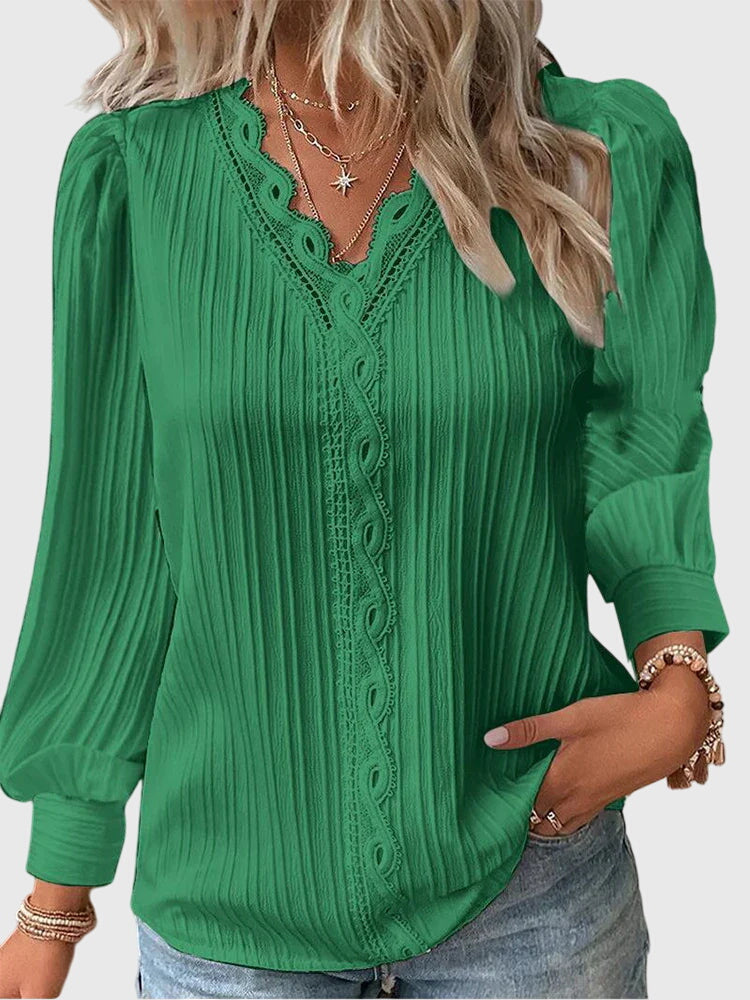 Andrea - Elegant Pullover Bluse