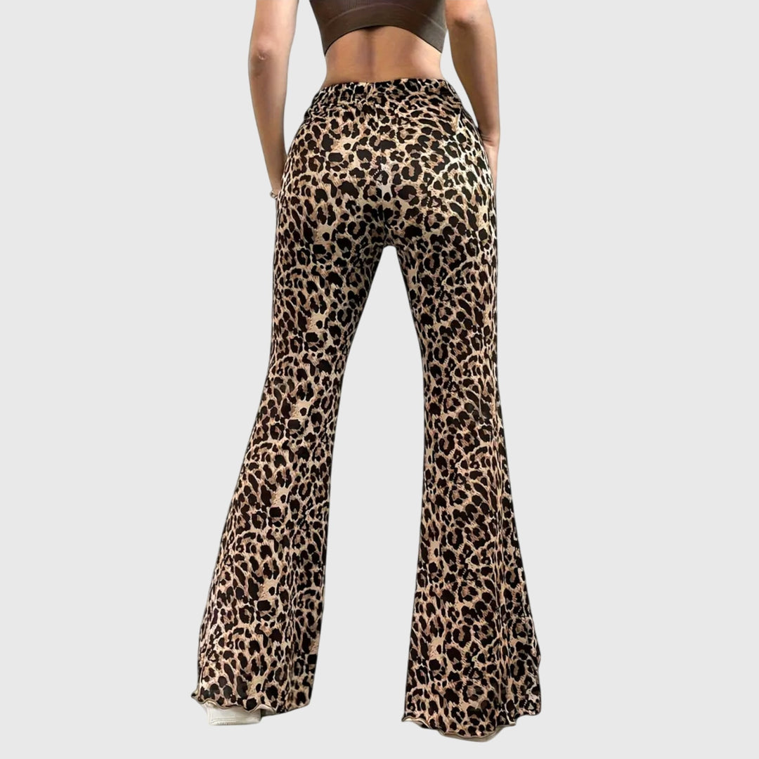 Leopard Bootcut Bukser