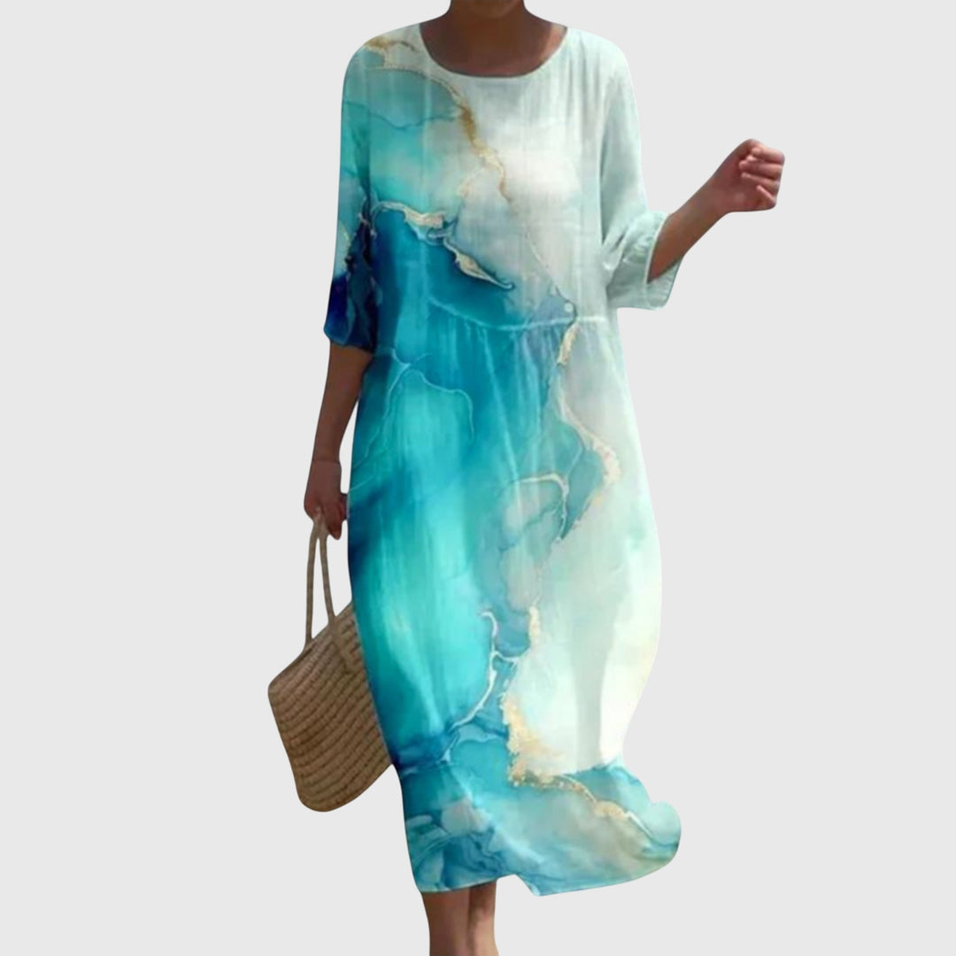 Hayley™ | Stilfuld Floral Maxi Kjole
