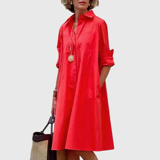 Paigee™ - Elegant Kjole Med Lommer