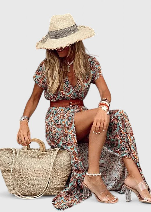 Lorrainee | Stilfuld Boho Maxi Kjole