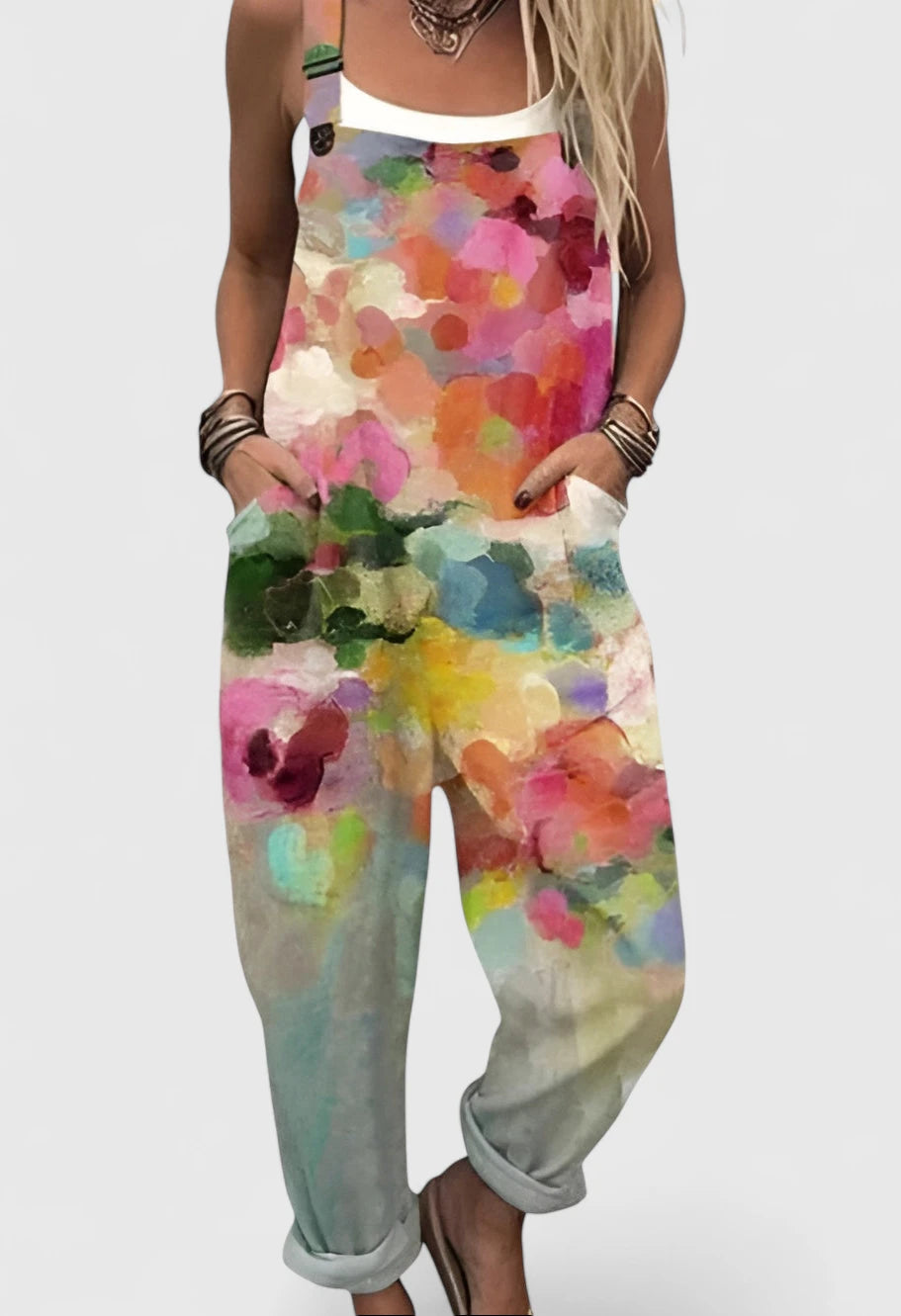 Filippa – Aquarellblomst-Smækbukser