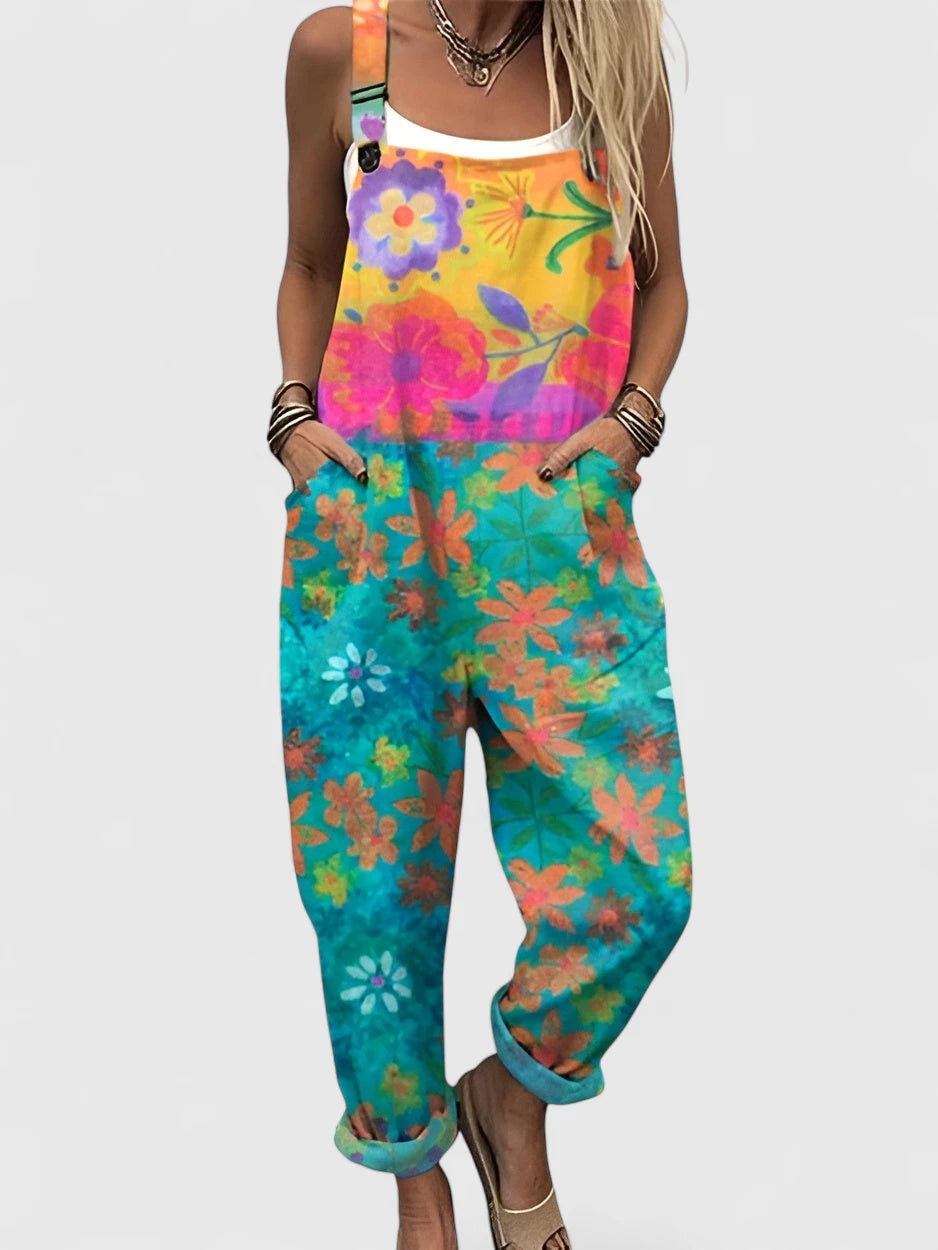 Rigmor | Akvarelblomster Smækbukser