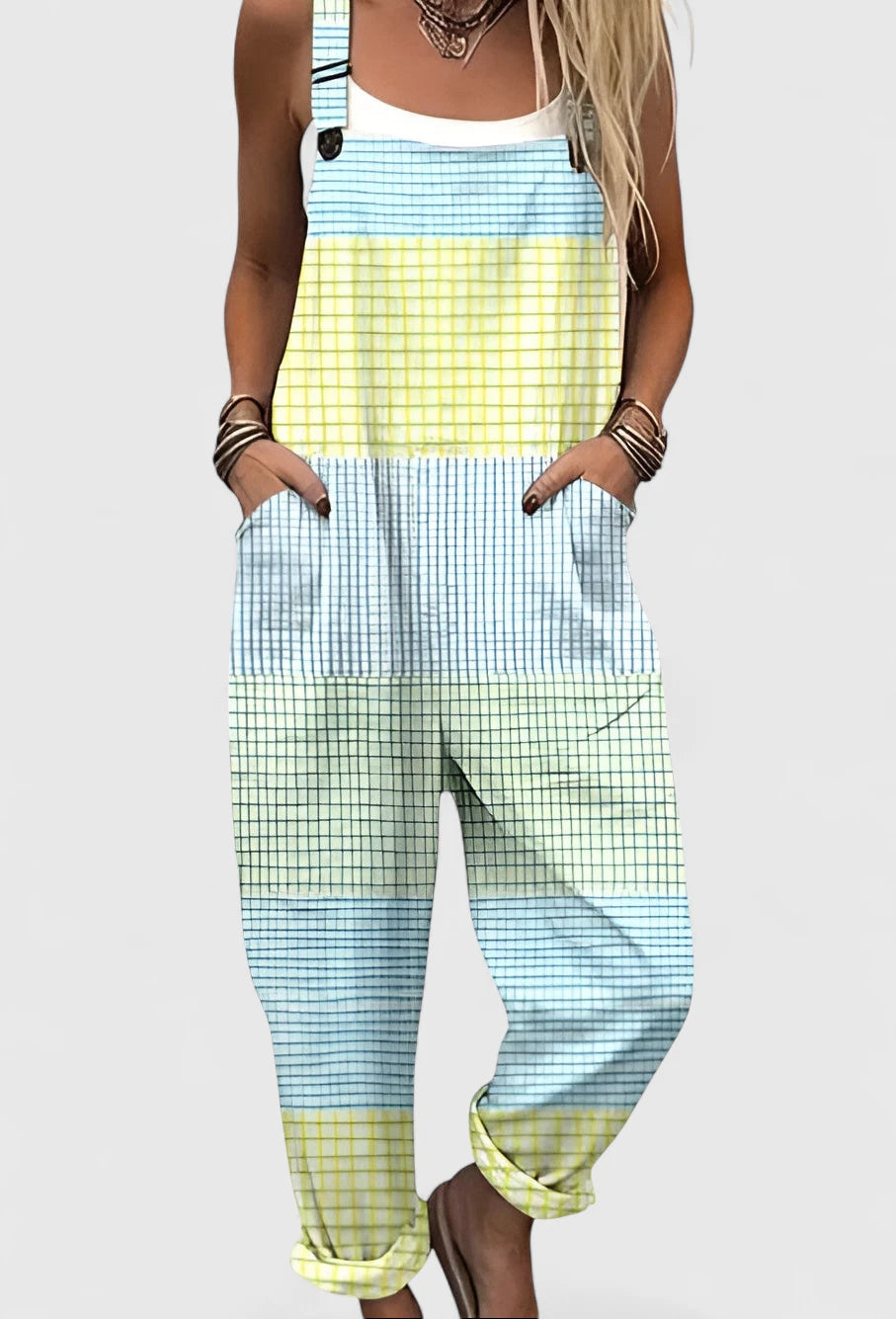 Tove – Pastel Gitter Smækbukser