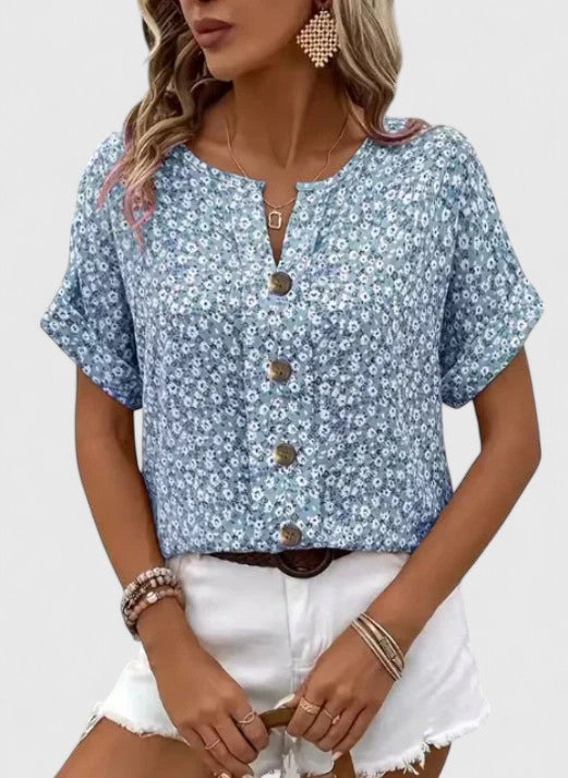 Sabine - Elegant Floral Sommer Top