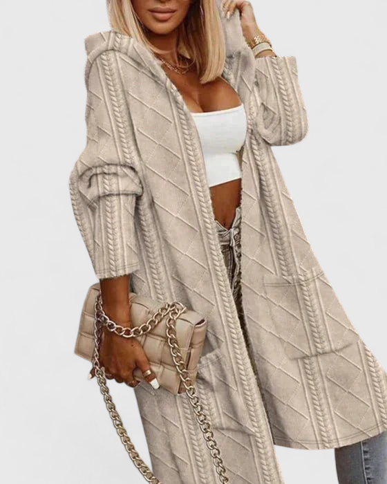 Julie | Forlænget Længde Hættecardigan