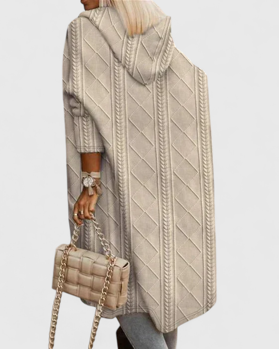 Julie | Forlænget Længde Hættecardigan