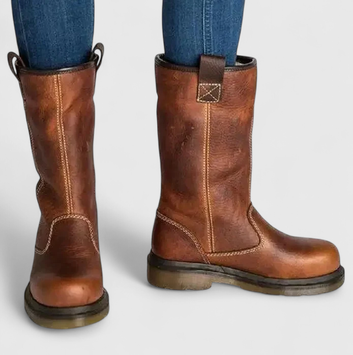 Shareen - Forede Læder Vinterstøvler