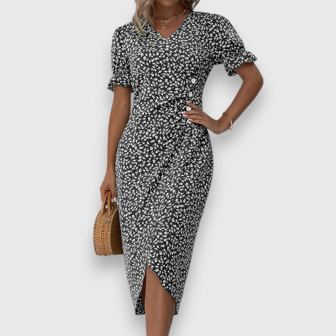 Tessina – Elegant Blomsterkjole