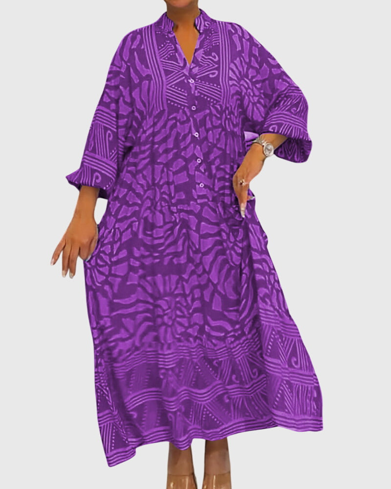 Mckinleey™ | Maxikjole med Elegant Print