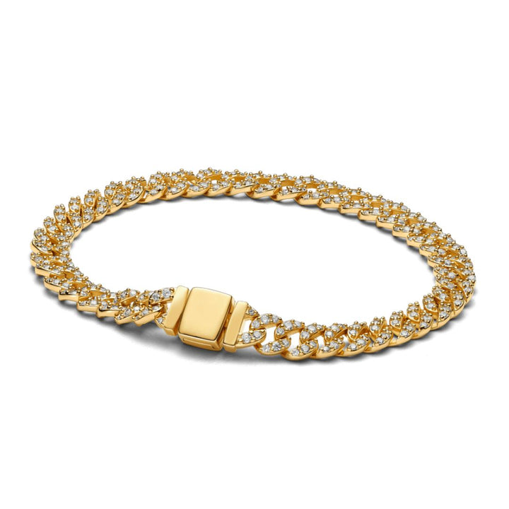 Shannelise | Cubansk Pink Armbånd 18k Guld