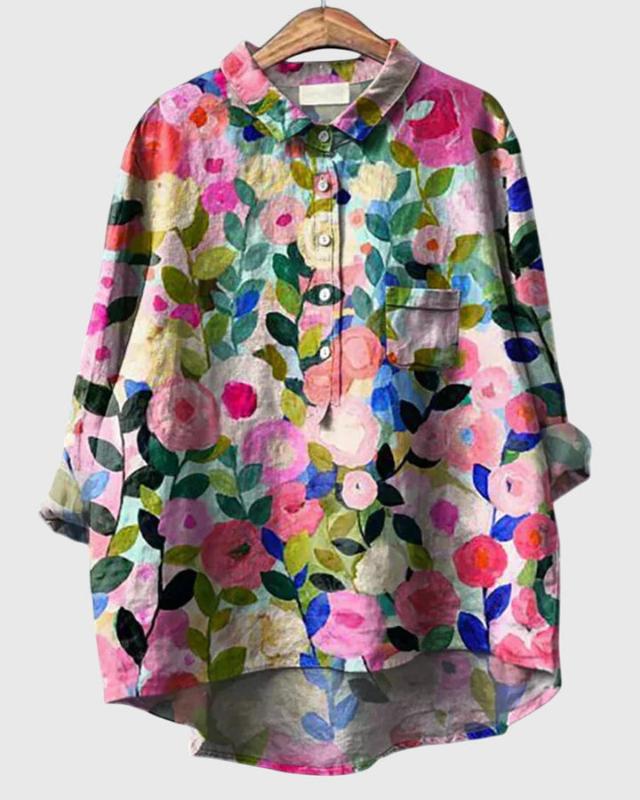 Valeria™ - Blomstret Bluse