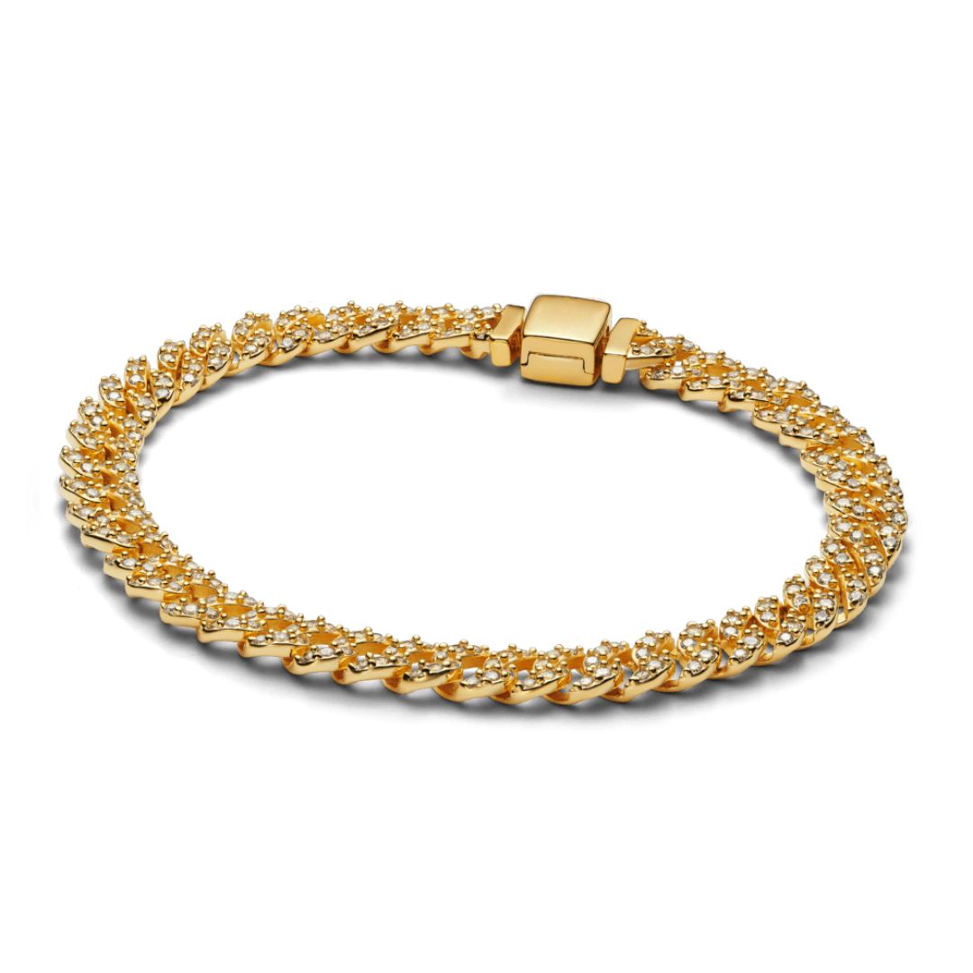 Shannelise | Cubansk Pink Armbånd 18k Guld