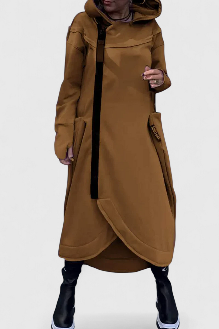 Mana™ | Lang Hoodie Med Zip I Lette Og Åndbare Stoffer