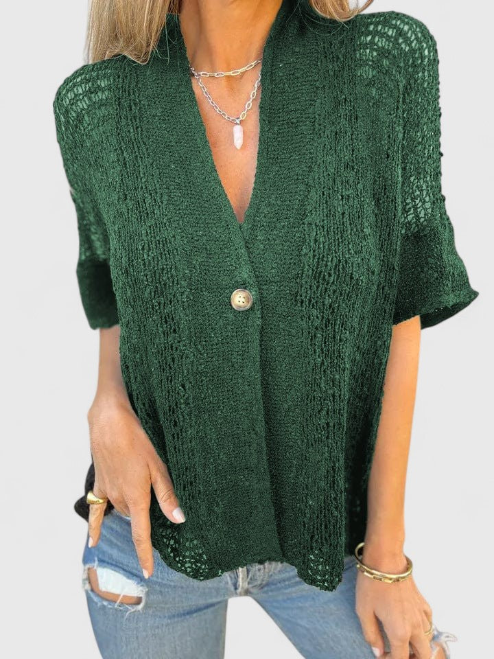 Calista | Elegant Strikket Skjorte