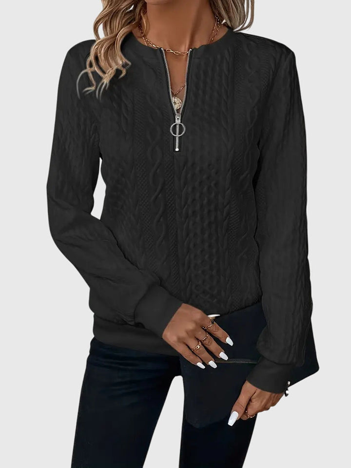 Noria™ | Sweater med Lynlås