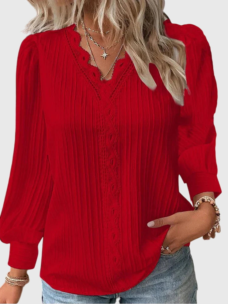 Andrea - Elegant Pullover Bluse