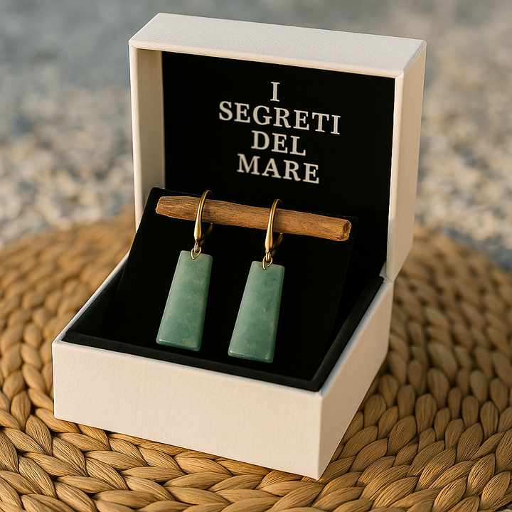 Eliora - Smaragdgrønne Aqua-øreringe