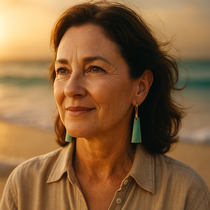 Eliora - Smaragdgrønne Aqua-øreringe