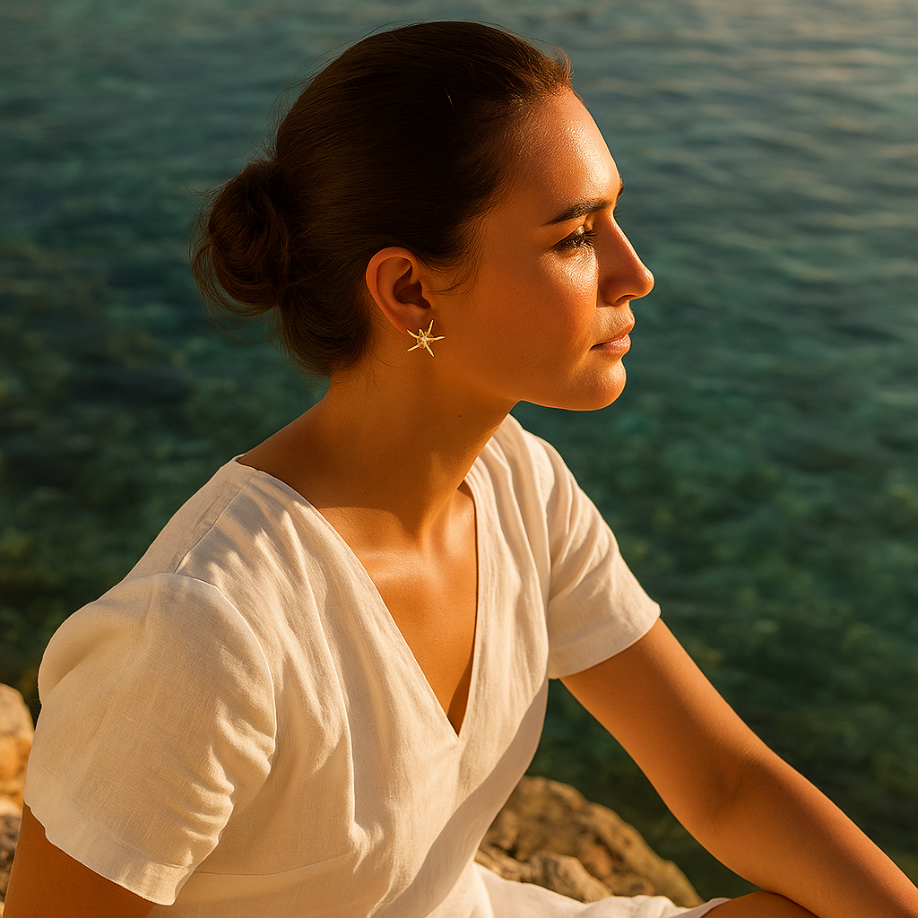 Arabelle - Øreringe med Søstjerner