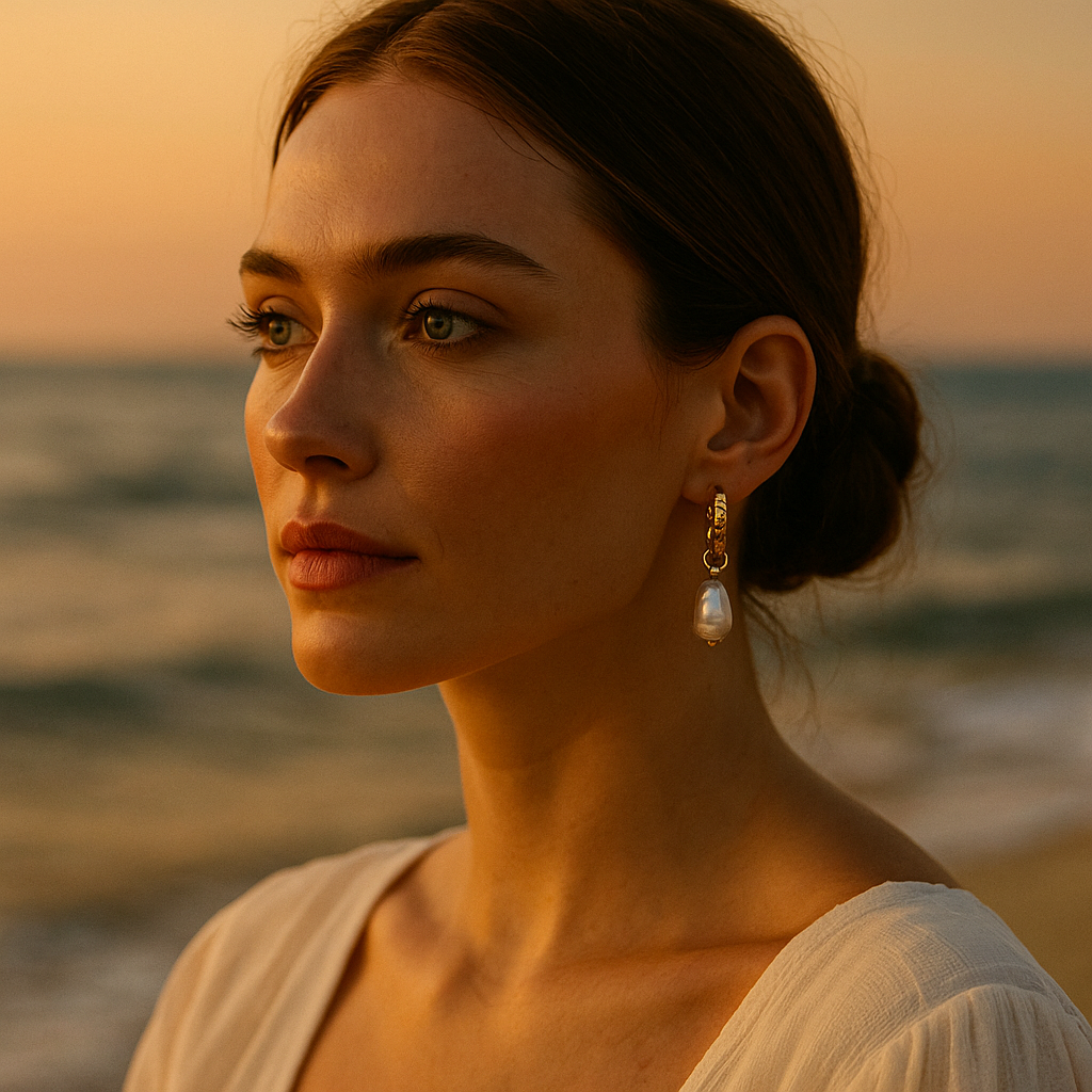 Sedna - Vandperle øreringe