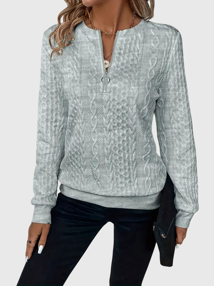 Noria™ | Sweater med Lynlås