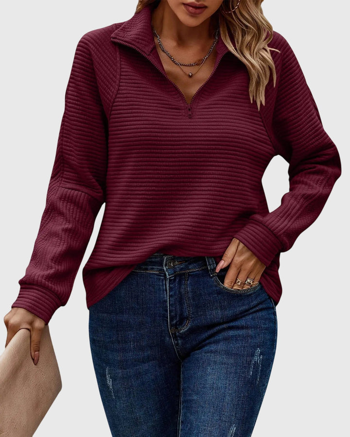 Abigail™ | Elegant Sweater med Lynlås