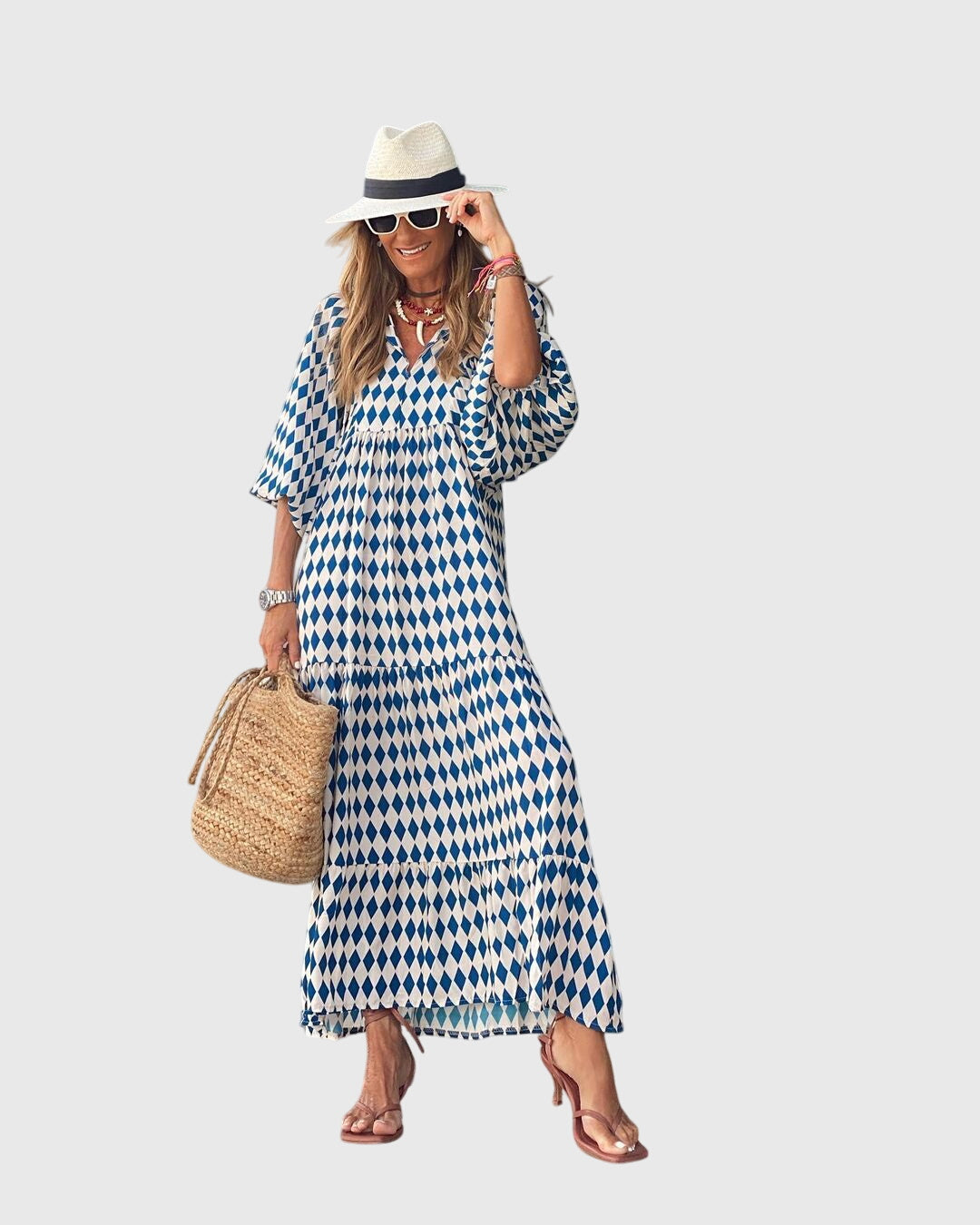Sarrah™ - Boho Maxi Kjole