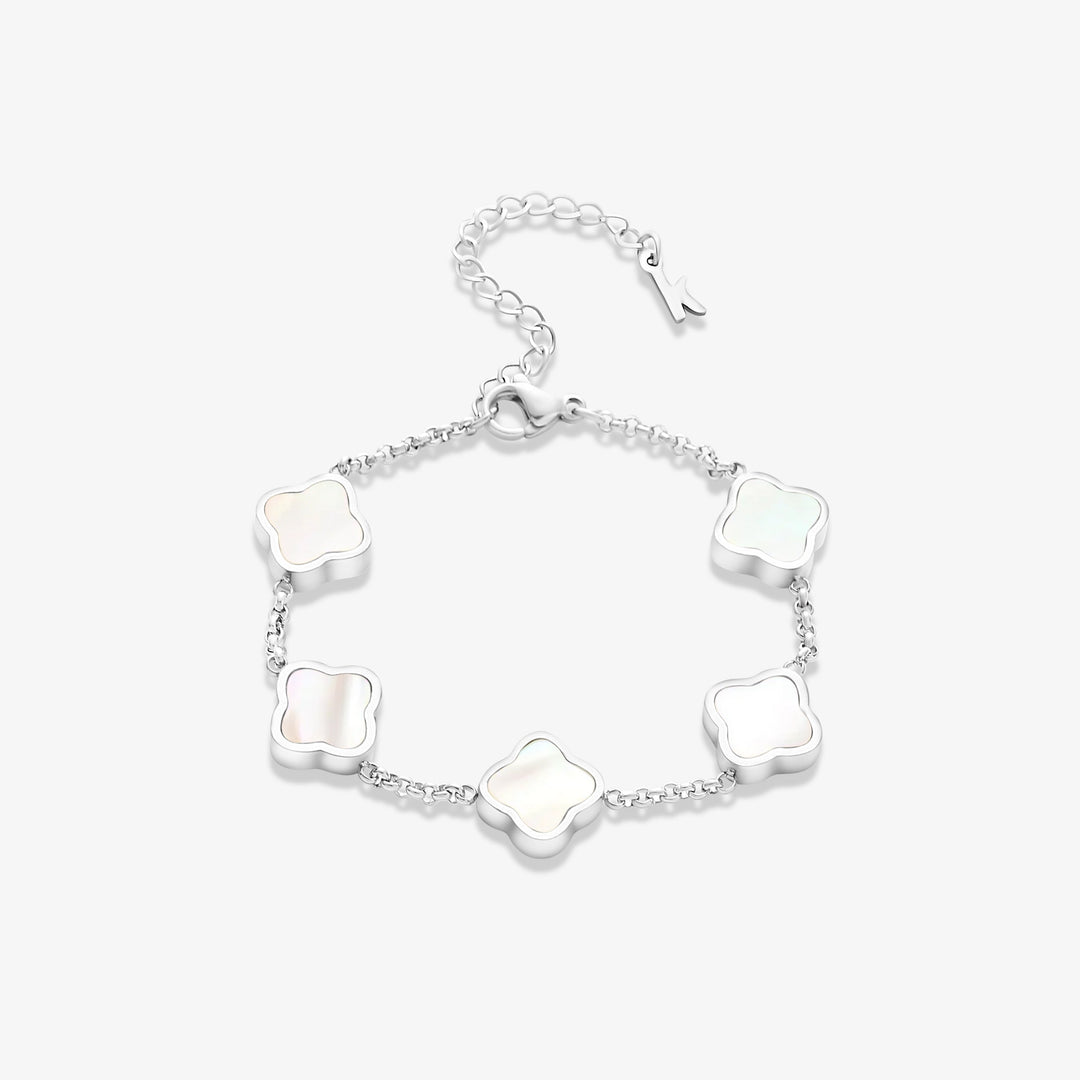 Celine Sølv Kløverarmbånd